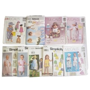 Vintage Girl's (Toddler) Clothing Pattern Lot of 8